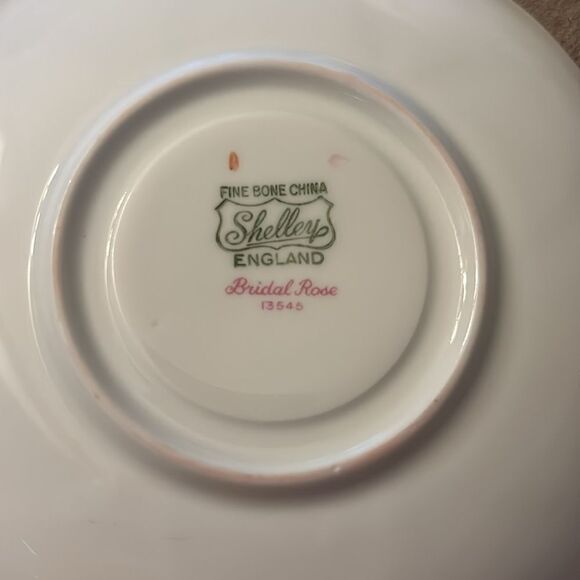 Vintage Shelley Fine Bone China England Rose Spray 13545 Cup & Saucer - Picture 6 of 6
